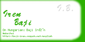 iren baji business card